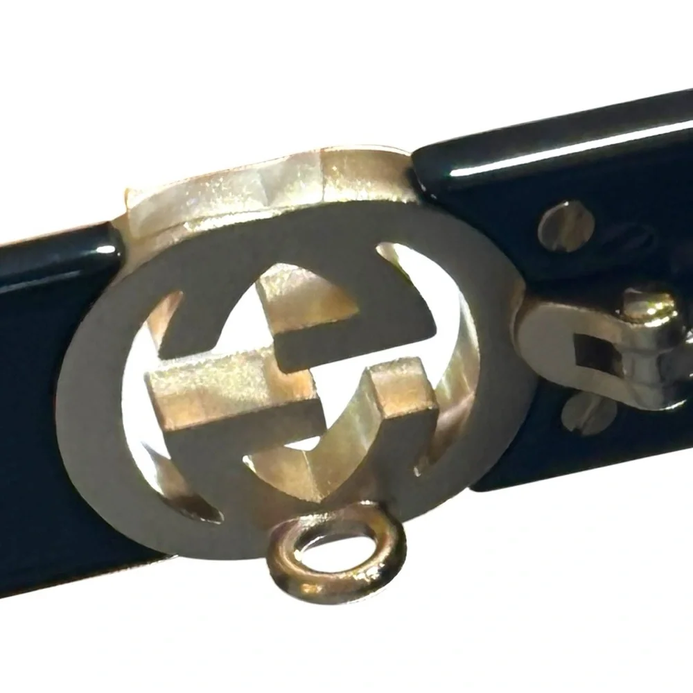 Gucci GG1029SA Black Oversized Square Sunglasses 57mm Gradient Lense #YoloLuxe - Picture 9 of 14